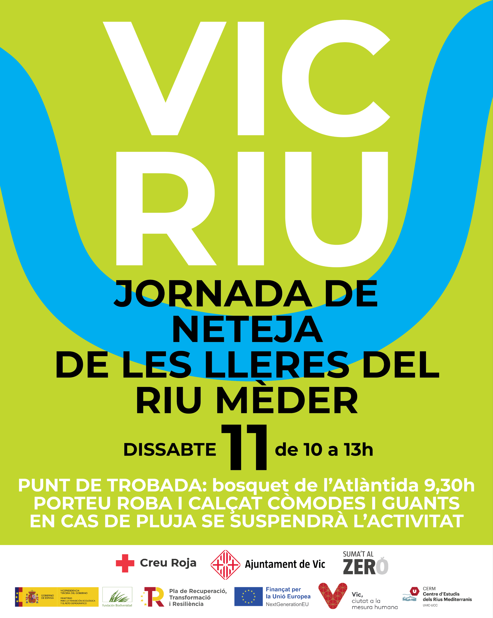 Vic Riu - Jornada de neteja de les lleres del riu Mèder