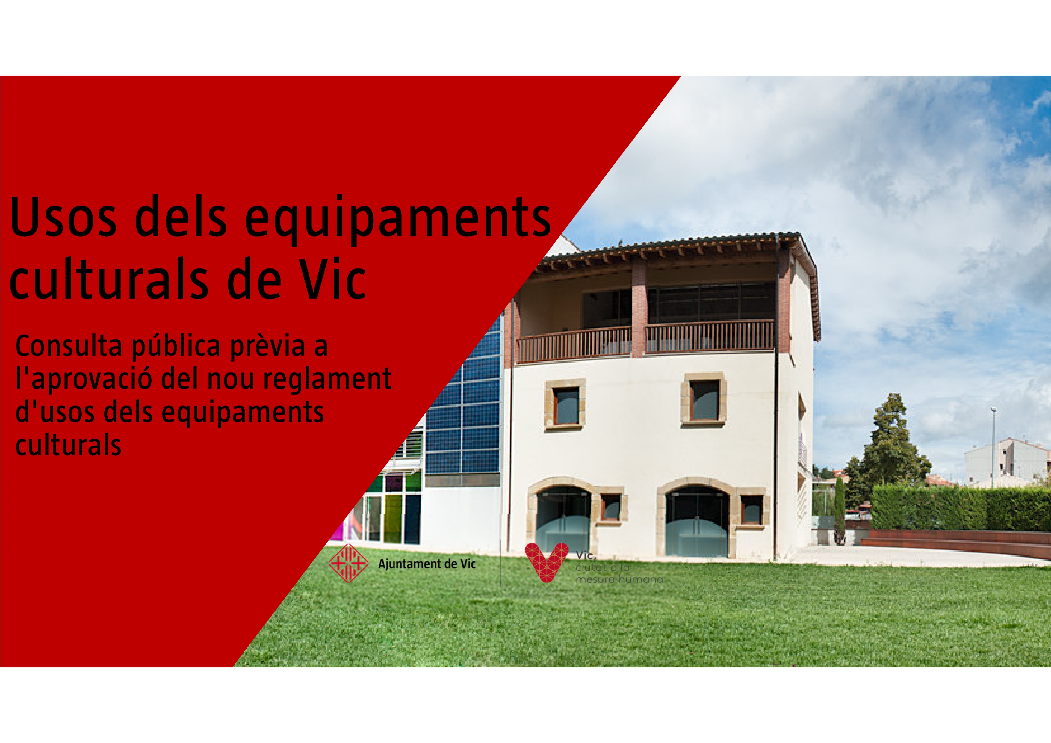 Imatge pels mitjans: Nou reglament d'usos dels equipaments culturals gestionats per l'Ajuntament de Vic