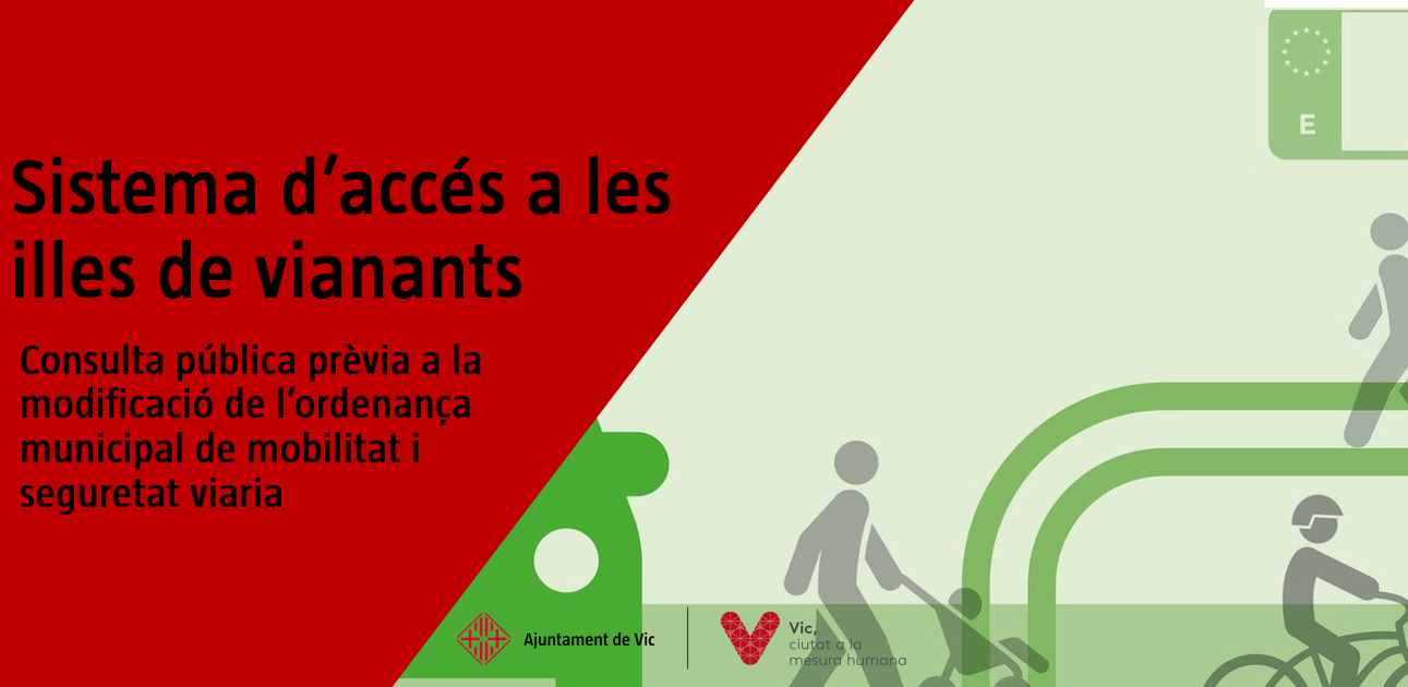 Imatge pels mitjans: Modificació de l'ordenança municipal de mobilitat i seguretat viària (nou sistema d'accés a les illes de vianants)