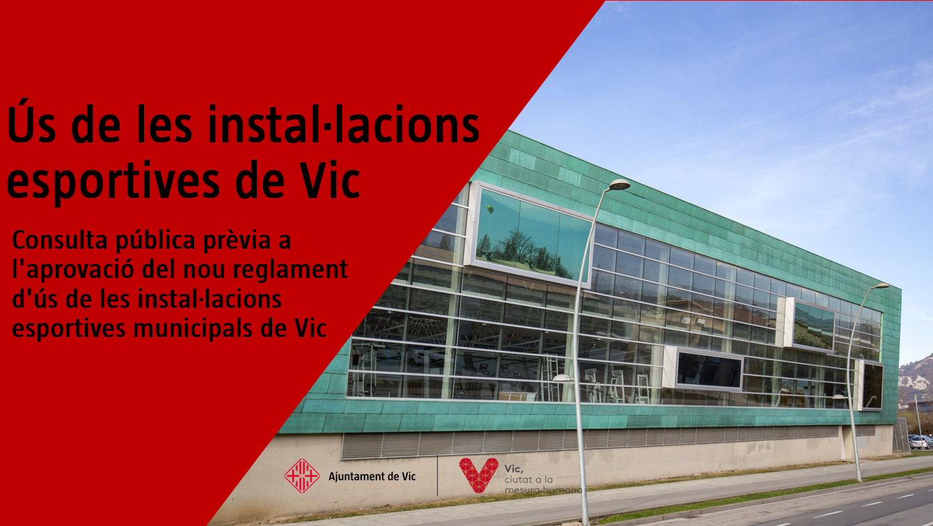 Imatge pels mitjans: Nou reglament d'ús  de les instal·lacions esportives municipals de Vic